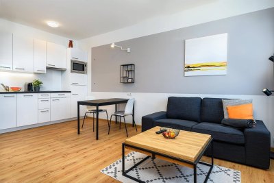 Frühjahrs-Aktion: ALL-INCLUSIVE-Miete, vollmöbliertes Apartment COMFORT Top23 mit Klima