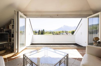 SCHÖNSTES AIGEN: Elegantes, gemütliches Penthouse / Villenetage in bester Lage mit Panoramablick, ca.172qm