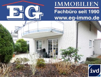 Begehrte Wohnlage: EG-Wohnung mit Terrasse, EBK und Garage