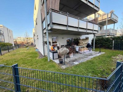 Moderne 3-Zimmer-Wohnung mit Terrasse & Garten – Aufzug, TG-Stellplatz, sehr gute Lage