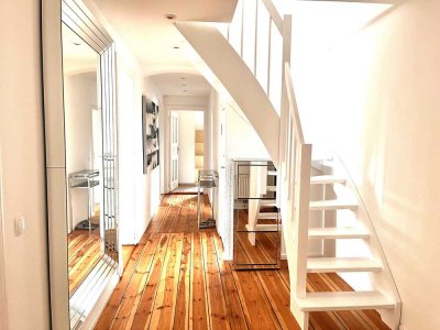 Elegante, voll ausgestattete 6 Zi-Wohnung in Gründerzeitvilla, 2. OG, Garten, Südwestbalkon