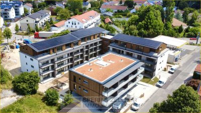 Erstbezug - Zentrale 3-Zimmer-Erdgeschosswohnung mit Garten, ruhiges Wohnen im Herzen von Dorfen