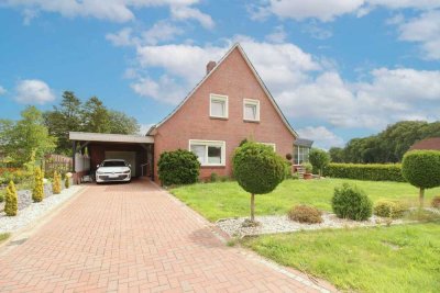 Charmantes Einfamilienhaus mit Garten, Garage und Carportstellplatz in Großefehn