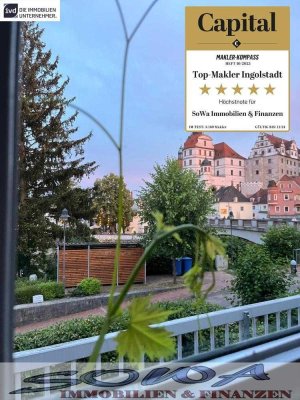 Leopoldineninse! Schöne bezugsfreie 2 Zimmer Wohnung mit Balkon mit Blick auf das Schloss in eine...