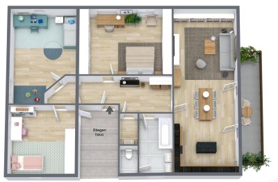 8054 - Hausetage mit 4 Zimmer in Seiersberg - mit Eigengarten und Garage in absoluter Ruhelage
