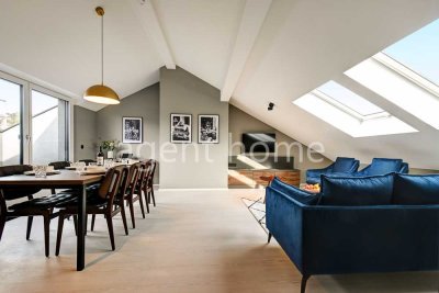 MÖBLIERT -HASENBERG LIVING - Penthouse mit Dachterrasse