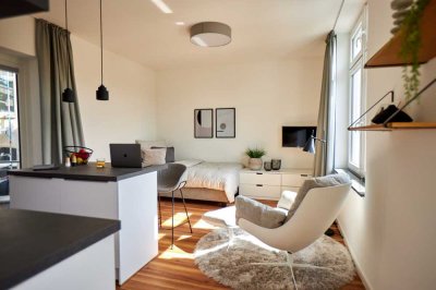 Business-Apartment - hochwertig möbliert mit Fußbodenheizung, Klimaanlage und Balkon