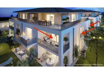 3-Zimmer-Wohnung im 1.OG in WOR-Weidach in zentraler Lage - ERSTBEZUG - NEUBAU