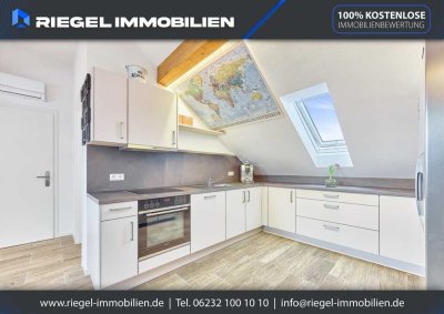 Sie hier? Wir auch! Komplett sanierte Dachgeschoss-Wohnung mit 100 m² Garten zur alleinigen Nutzung