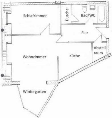 2-Zimmerwohnung, seniorengerecht mit Aufzug