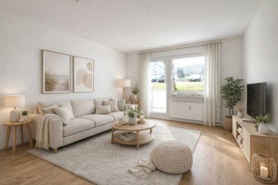 Bezugsfertige 2-Raum-Wohnung mit Balkon und barrierefreier Dusche