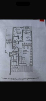 Helle renovierte 3-Zimmer Wohnung mit 2 Balkonen