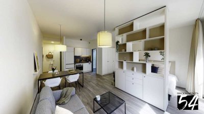 Stimmiges Gesamtkonzept: Möblierte 1-Zimmer-Wohnung !