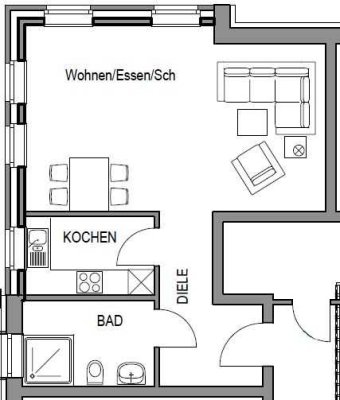 neuwertige 1-Raum-Souterrain-Wohnung mit gehobener Innenausstattung in Viersen