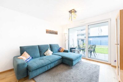 Barrierefreie 2-Zimmer-Wohnung mit Terrasse, Garten & TG-SP in zentraler Lage von Fürth