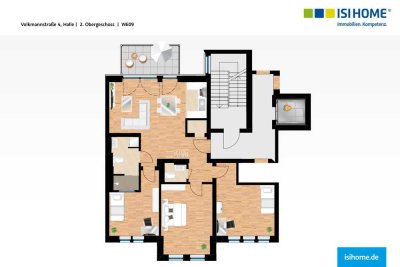 Geräumige 4-Raumwohnung mit Sonnenbalkon - WE09