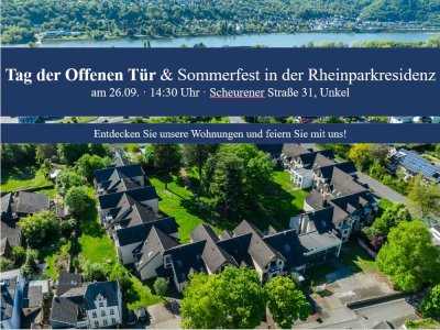 Wohnen am Rhein - Barrierearme 2 Zimmer Wohnung mit Einbauküche und Balkon/Terrasse
