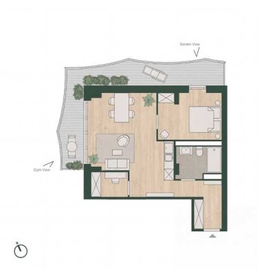 Stilvolle 2-Zimmer-Neubauwohnung am Baakenhafen mit Premium-Ausstattung und nachhaltigem Wohnkonzept
