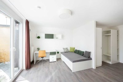Möbliertes Penthouse-Apartment (2er-WG) im "Campus Südbahnhof" - NUR für Studenten & Praktikanten
