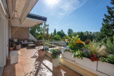 Barrierefrei mit Lift ! - Attraktive 2- bis 3-Zimmer-Wohnung mit herrlicher Südwest-(Dach-)Terrasse