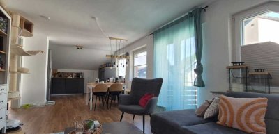DG-Wohnung mit Balkon + 3 Schlafzimmer + 2 Bäder ca.88 qm in MH-Saarn in ruhiger Lage  zu vermieten