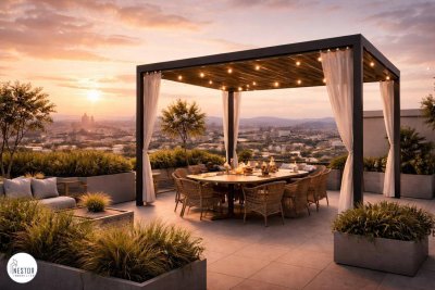 Erstbezug | Exklusive 4-Zimmer-Terrassenwohnung mit Weitblick und eigenem Balkonkraftwerk