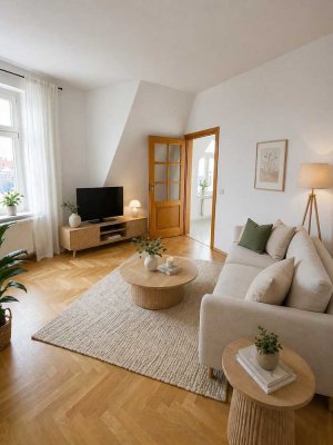 Frisch saniertes Dachgeschoss mit modernem Komfort und stilvollen Details