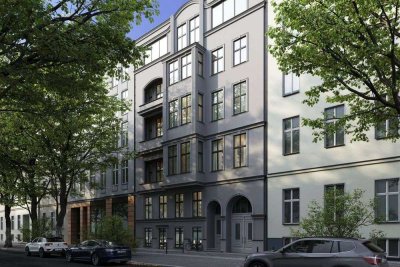 Erstbezug im neuen Dachgeschoss: 2-Zimmer-Wohnung mit Dachterrasse, Aufzug und Fischgrätparkett