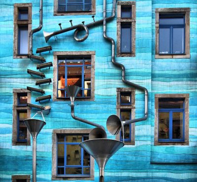 Nahe KUNSTHOF-PASSAGE Altbau Ruhiglage 4.OG Gartenhaus