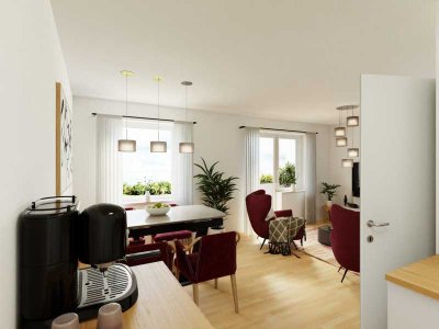 Balkon / Offene Küche