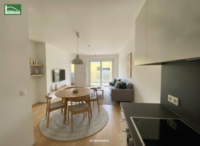 LEO 131 - Neubau-Wohnung mit 2 Zimmern und Balkon! Rasche Anbindung nach Floridsdorf und viel Grün in der Nähe!