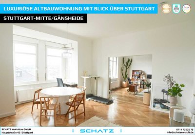 Luxuriöse Altbauwohnung mit Blick über Stuttgart