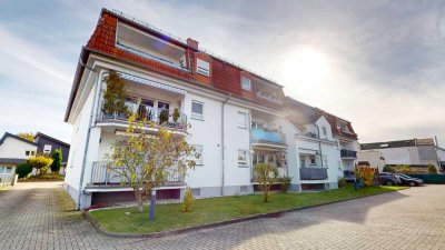Wohnen auf zwei Ebenen: Gepflegte 4-Zimmer-Maisonette mit Balkon und Garage