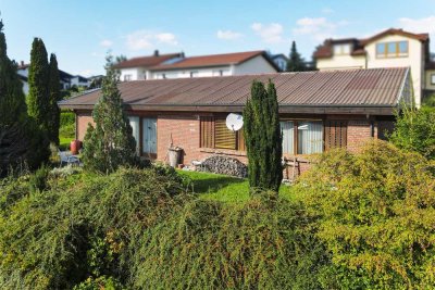 Wohlfühlen auf einer Ebene • gemütlicher Bungalow in Sonnenbühl