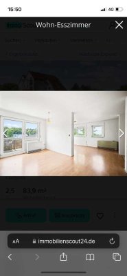 helle 2 Zimmer Wohnung mit Garage