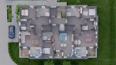 Erstbezug mit Balkon: Exklusive 2-Raum-Wohnung mit gehobener Innenausstattung in Hückeswagen