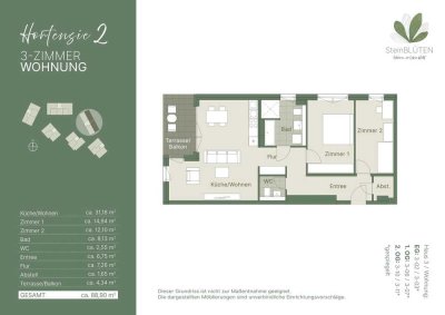 **  DREIZIMMER-NEUBAUWOHNUNG AM REDNITZGRUND **