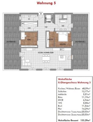 Neubau Penthouse Wohnung in Wernberg zu vermieten