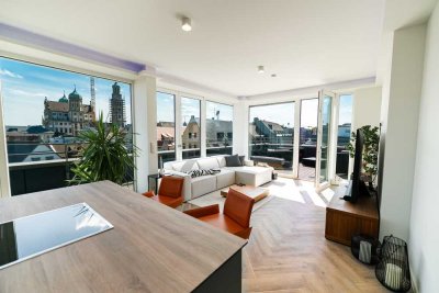 Penthouse-Traum: 2-Zimmer mit Dachterrasse & atemberaubendem Blick