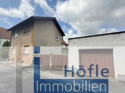 Einhausen, sanierungsbedürftiges Einfamilienhaus mit Anbau und zwei Garagen