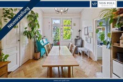 Altbauwohnung in Freiburg - Herdern, 5,5 Zimmer Wohnung, vermietet, im 1.Obergeschoss