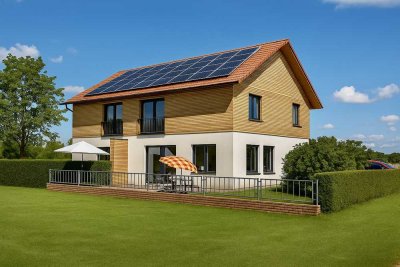 Neubau-Doppelhaushälfte in schöner Lage & Chiemseenähe - inklusive Grundstück