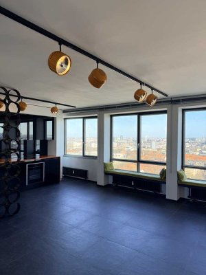 Elegante 2-Zimmer Wohnung im 21. OG mit Aufzug in Hamburg-Altona-Altstadt / teilmöbliert