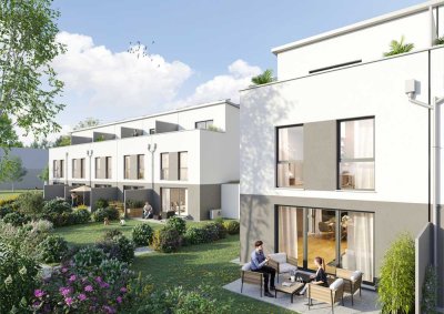 Energieeffizientes Reihenendhaus mit Keller und  KfW 40 QNG Zertifizierung