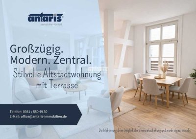antaris Immobilien GmbH ** Großzügig. Modern. Zentral. Stilvolle Altstadtwohnung mit Terrasse **