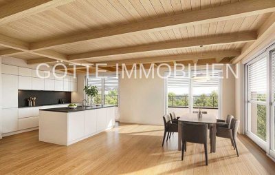 Penthouse mit unverbautem Teuto-Blick.