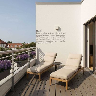 Sofort einziehen: 2-Zimmer-DG mit 2 großen Terrassen
