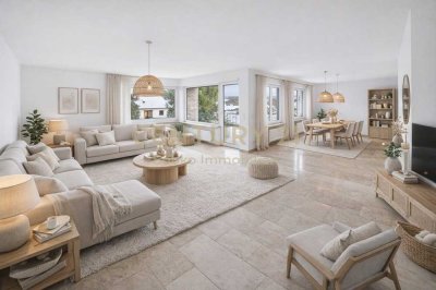 Großzügige Maisonette-Wohnung mit Haus-im-Haus-Charakter und sonniger Terrasse und Gartenanteil