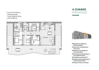 Erstbezug - 4 Zimmer Penthouse in Lahnstein