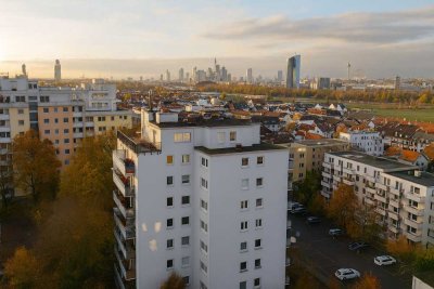 Helle 1-Zimmer-Wohnung mit traumhaftem Ausblick und TG-Stellplatz in Oberrad